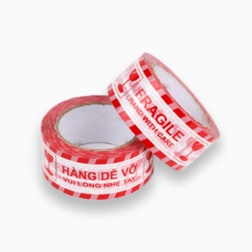 Băng Keo Hàng Dễ Vỡ Màu Đỏ 100Y