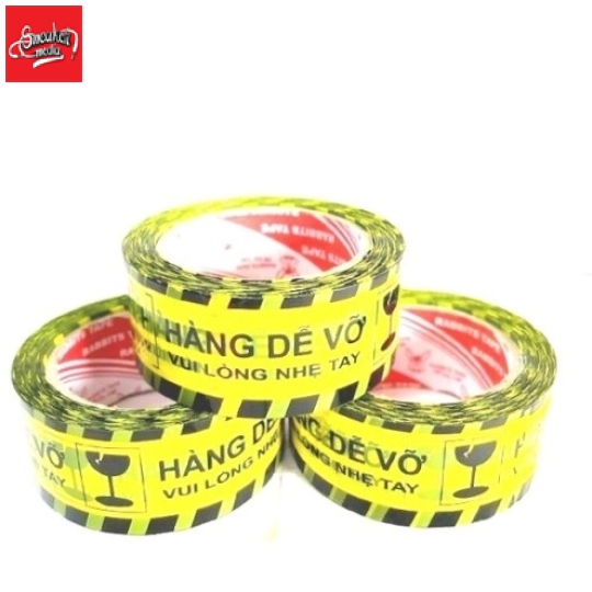 Băng Keo Hàng Dễ Vỡ Màu Vàng 100Y